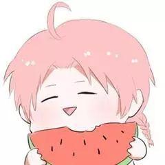 网红吃瓜头像卡通女孩,网红新宠，萌态十足  第2张